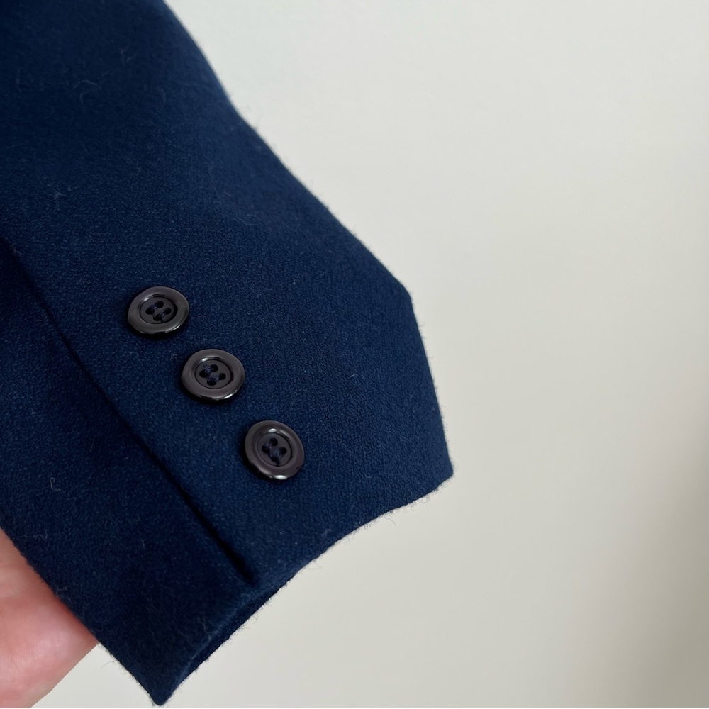 Pendleton Blazer Vintage Classic Virgin Wool Dress Jacket Navy Blue 8 - Picture 9 of 17